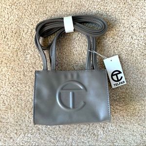 *NWT* Telfar Small Grey Shopping Bag